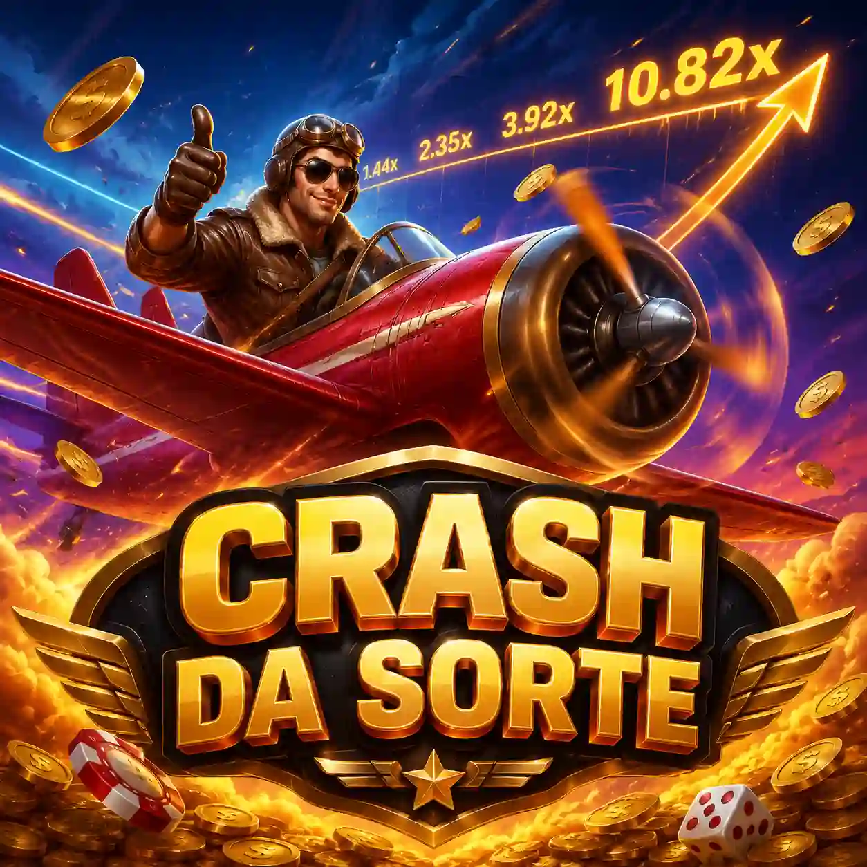 Painel dividido representando apostas duplas no jogo crash Duplo Risco